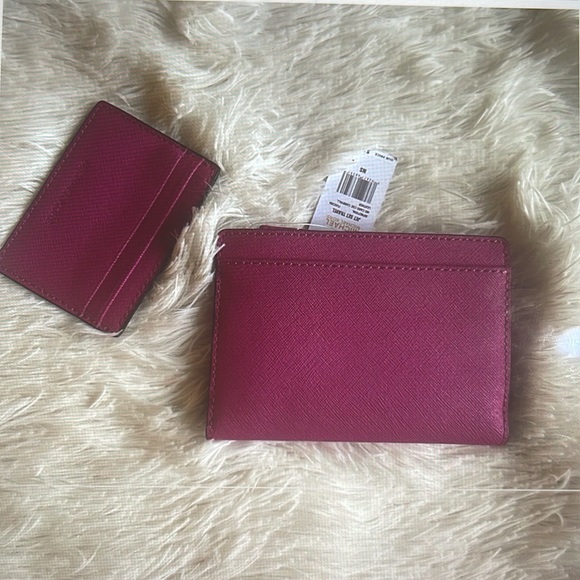 NWT - Michael Kors Card Case Carryall Leather Wallet - Picture 3 of 5